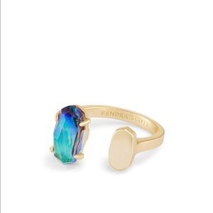 Pryde Open Ring In Abalone Shell